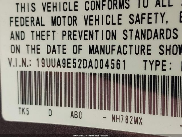 2013 ACURA TL 19UUA9E52DA004561 Photo 8