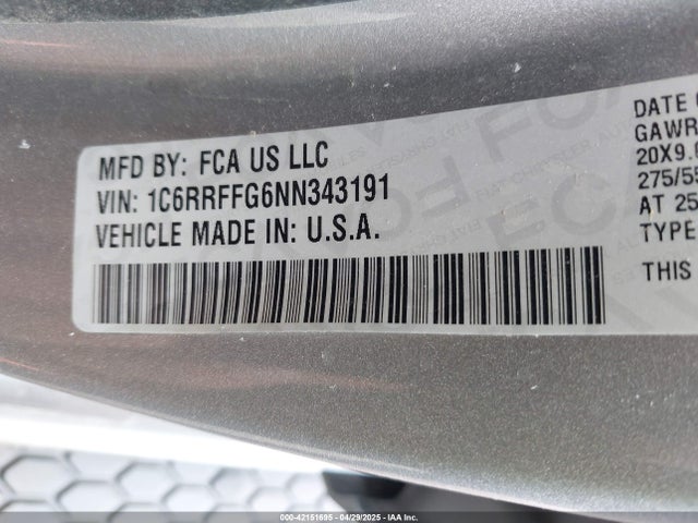 1C6RRFFG6NN343191 RAM 1500