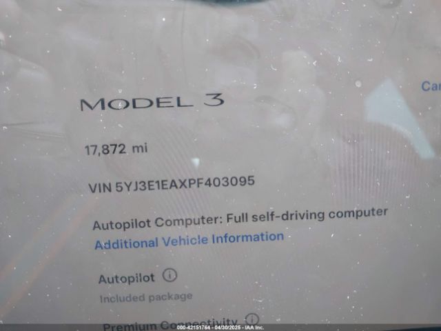 2023 TESLA MODEL 3 5YJ3E1EAXPF403095 Photo 6