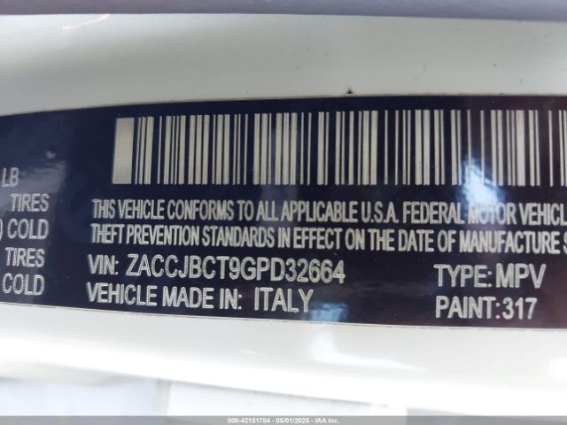 ZACCJBCT9GPD32664 Jeep Renegade Trailhawk