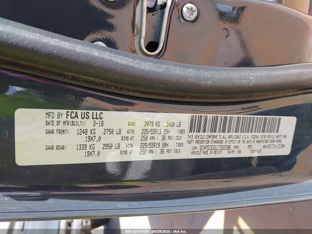 Dodge 2018 2018 3C4PDCEG2JT352396 Image 9