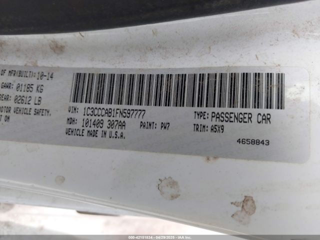 2015 CHRYSLER 200 1C3CCCAB1FN597777 Photo 8