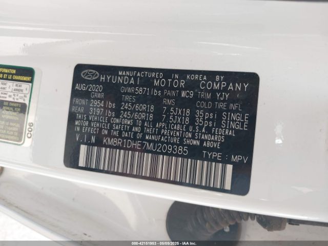 2021 HYUNDAI PALISADE KM8R1DHE7MU209385 Photo 8
