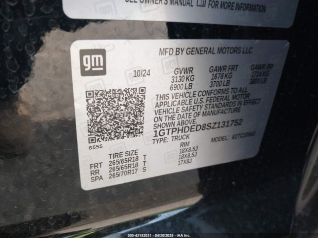 1GTPHDED8SZ131752 GMC Sierra 1500 2wd  Short Box Slt