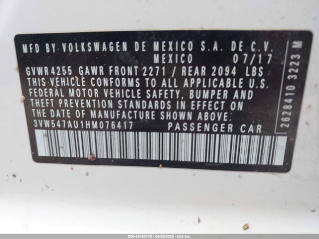2017 VOLKSWAGEN GOLF GTI 3VW547AU1HM076417 Photo 8