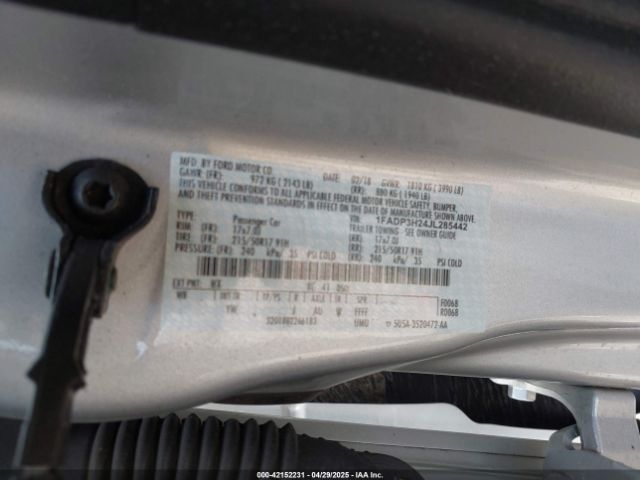 1FADP3H24JL285442 Ford FOCUS SEL