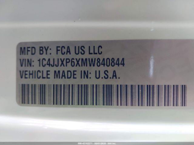 2021 JEEP WRANGLER 4XE 1C4JJXP6XMW840844 Photo 8
