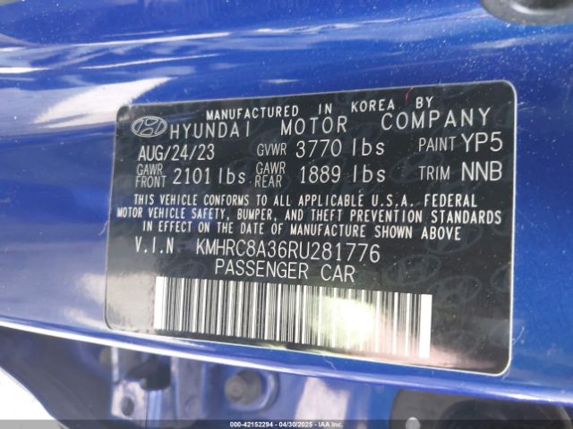 KMHRC8A36RU281776 Hyundai Venue Sel