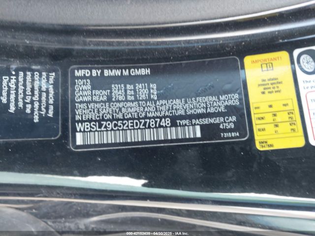 2014 BMW M6 WBSLZ9C52EDZ78748 Photo 8