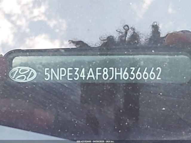 2018 HYUNDAI SONATA 5NPE34AF8JH636662 Photo 8