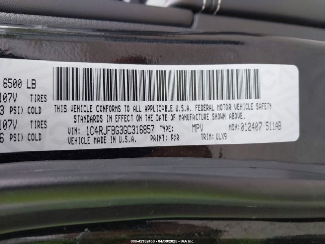 2016 JEEP GRAND CHEROKEE 1C4RJFBG3GC316857 Photo 8