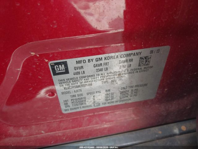 KL4CJHSB8EB521366 Buick Encore Premium