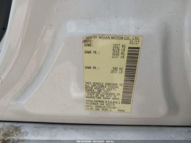 2017 NISSAN ALTIMA 1N4AL3AP8HN336881 Photo 8