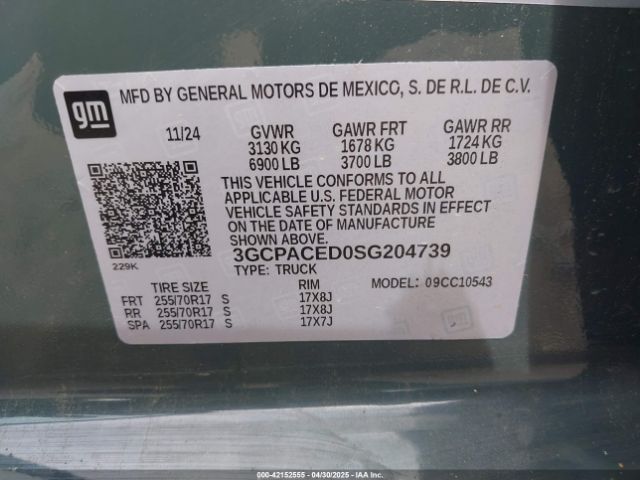 3GCPACED0SG204739 Chevrolet Silverado 1500 2wd  Short Bed Lt