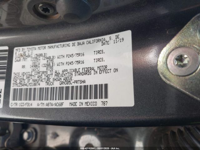 2020 TOYOTA TACOMA 3TMCZ5AN4LM310874 Photo 8