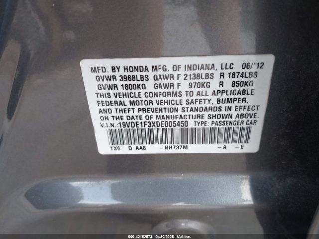 2013 ACURA ILX 19VDE1F3XDE005450 Photo 8