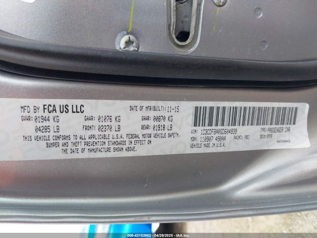 1C3CDFBA0GD604939 Dodge DART SXT