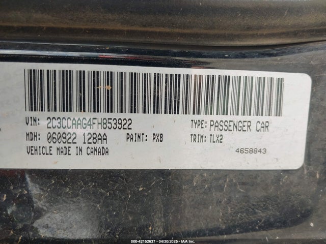 Chrysler 300 Limited 2015 2C3CCAAG4FH853922 Image 9