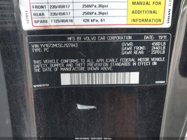 2012 VOLVO C70 YV1672MC5CJ127843 Photo 8