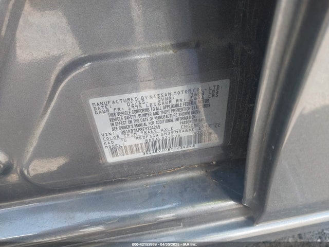 3N1AB7AP8FY234245 Nissan Sentra Fe+ S/s/sl/sr/sv