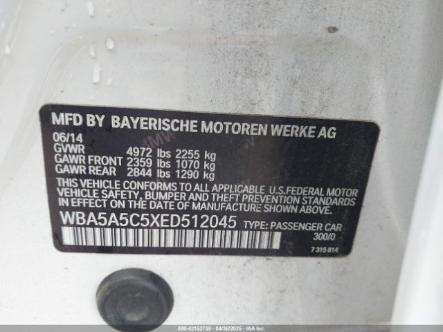 WBA5A5C5XED512045 BMW 528I