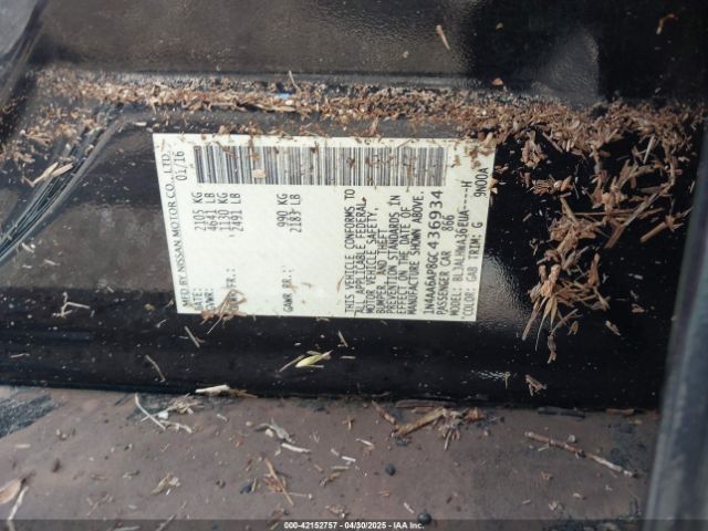 1N4AA6AP8GC436934 Nissan Maxima 3.5 Platinum