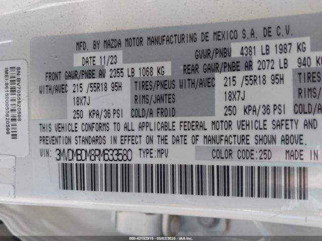 2024 MAZDA CX-30 3MVDMBDM8RM633580 Photo 8