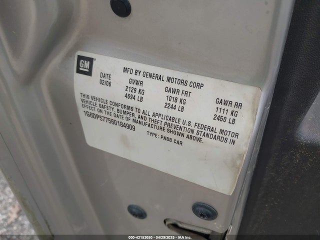 2006 CADILLAC CTS 1G6DP577560184909 Photo 8