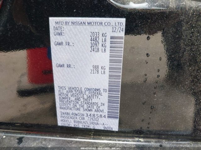 1N4BL4DW1SN348584 Nissan Altima Sv Awd