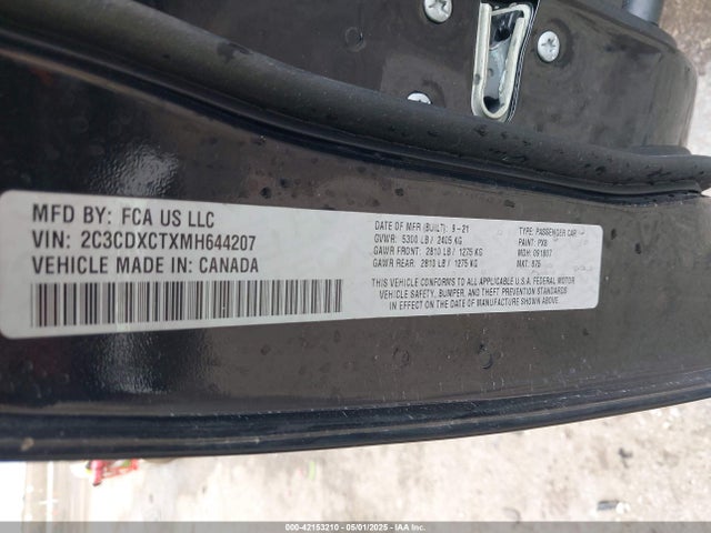 Dodge Charger 2021 2C3CDXCTXMH644207 Image 9