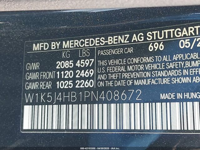 2023 MERCEDES-BENZ CLA 250 COUPE W1K5J4HB1PN408672 Photo 8