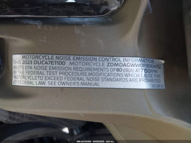 2023 DUCATI PANIGALE ZDMDAGWW0PB004152 Photo 9