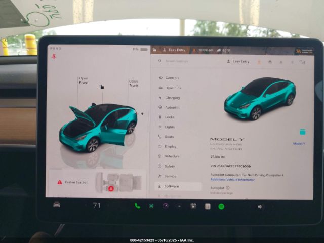 7SAYGAEE8PF809009 Tesla Model Y Awd/long Range Dual Motor All-wheel Drive