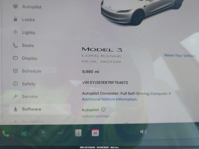 5YJ3E1EB7RF754672 Tesla Model 3 Long Range Dual Motor All-wheel Drive