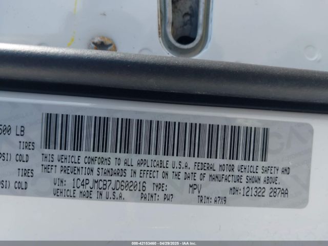 1C4PJMCB7JD602016 Jeep Cherokee Latitude 4x4