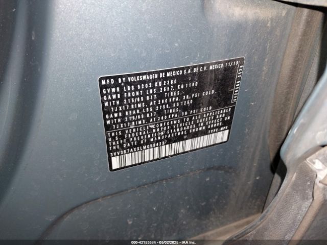 2020 VOLKSWAGEN TIGUAN 3VV3B7AXXLM058423 Photo 8