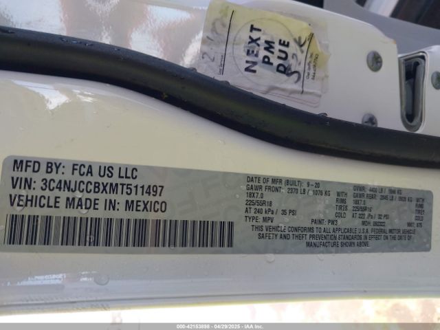 2021 JEEP COMPASS 3C4NJCCBXMT511497 Photo 8