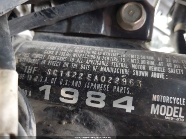 1984 HONDA GL1200 1HFSC1422EA022963 Photo 9
