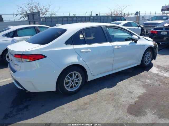 JTDEBRBE3LJ017693 Toyota Corolla Hybrid Le