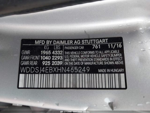 2017 MERCEDES-BENZ CLA 250 WDDSJ4EBXHN465249 Photo 8