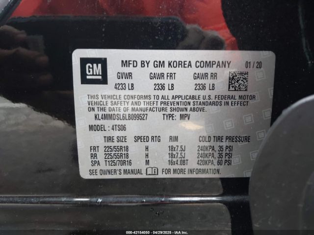 KL4MMDSL6LB099527 Buick Encore Gx Fwd Select
