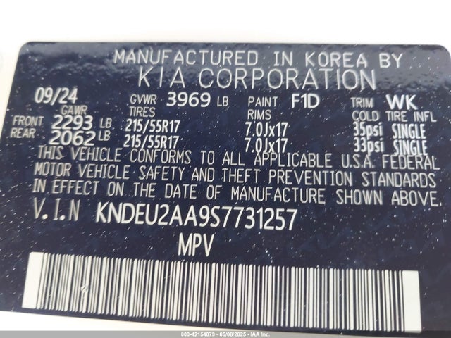 KIA nu mpi 2025 KNDEU2AA9S7731257 Image 9