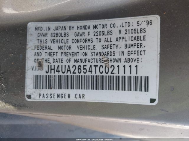 1996 ACURA 2.5TL JH4UA2654TC021111 Photo 8