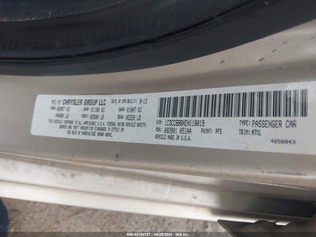 Chrysler 200 Touring 2014 1C3CCBBBXEN118019 Image 9
