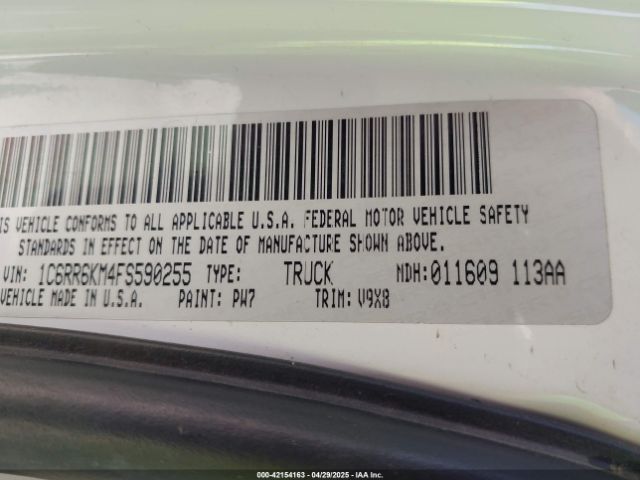 1C6RR6KM4FS590255 RAM 1500 Tradesman