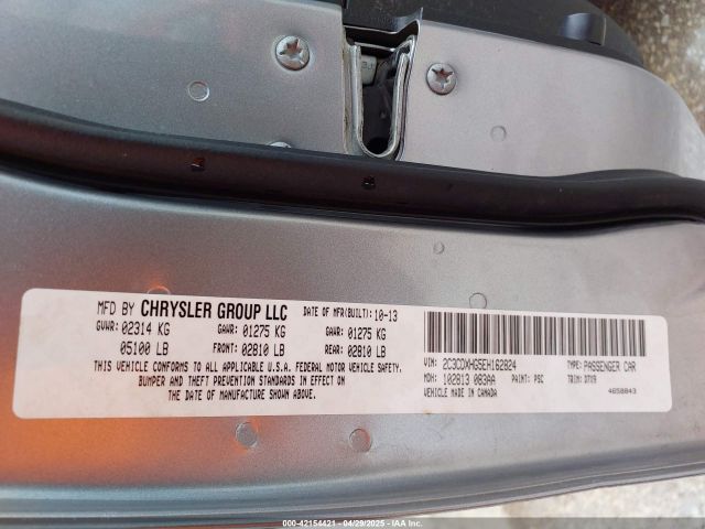 2C3CDXHG5EH162824 Dodge Charger Sxt