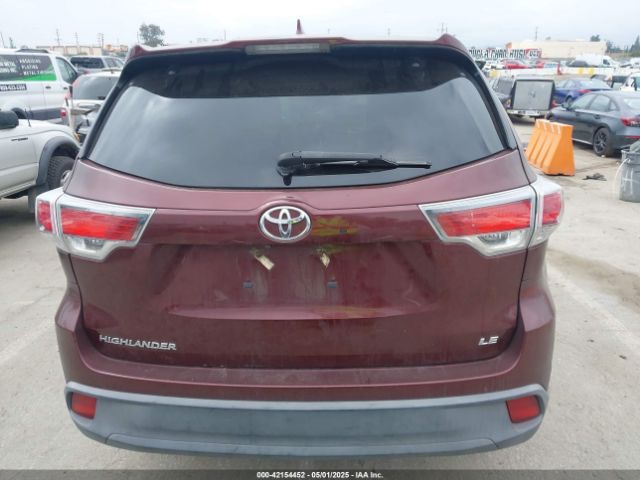 5TDZKRFH0FS115786 Toyota Highlander Le Plus V6