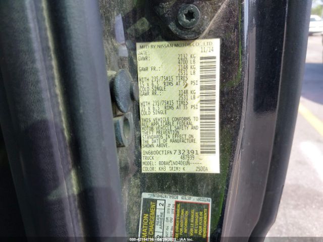 1N6BD0CT1FN732391 Nissan FRONTIER S