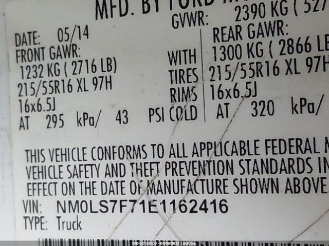 NM0LS7F71E1162416 Ford Transit Connect Xlt