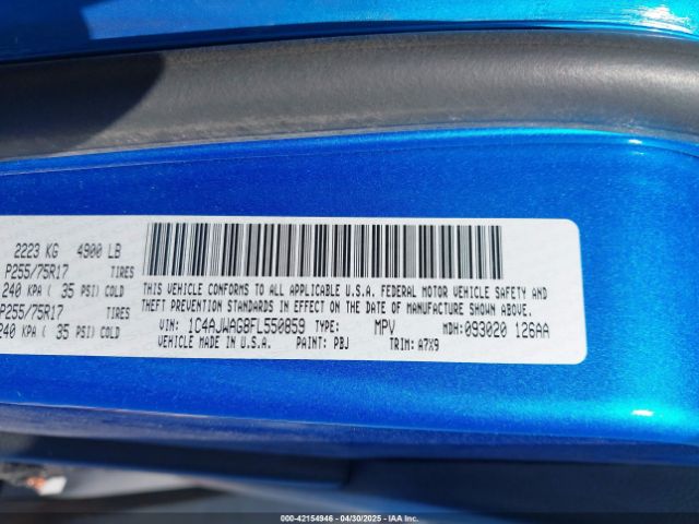 2015 JEEP WRANGLER 1C4AJWAG8FL550859 Photo 8